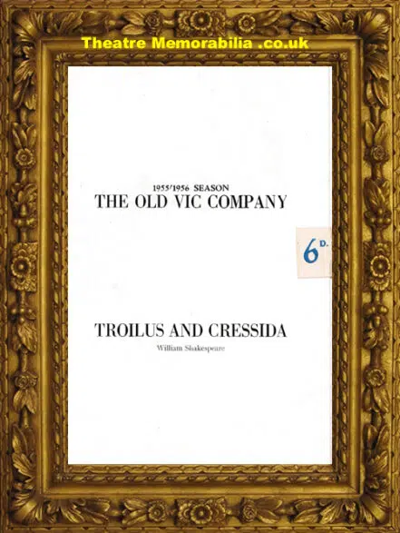 London Old Vic Theatre – Troilus & Cressida 1955