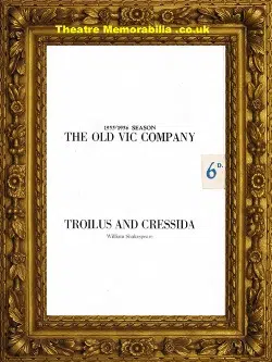 London Old Vic Theatre – Troilus & Cressida 1955