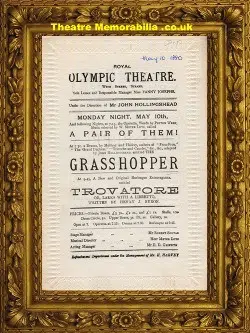 London Olympic Theatre – Grasshopper – 1880
