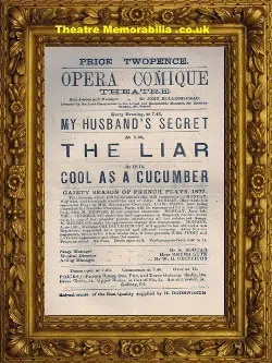 London Opera Comique – Husbands Secret – C 1885