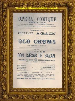 London Opera Comique – Old Chums – 1876