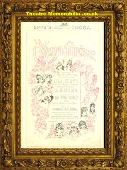 London Opera Comique – On Condition – 1882
