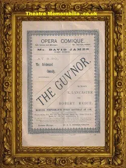 London Opera Comique – The Guv’nor – 1885