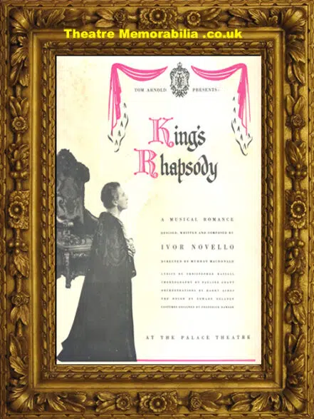 London Palace Theatre – King’s Rhapsody 1949 Ivor Novello