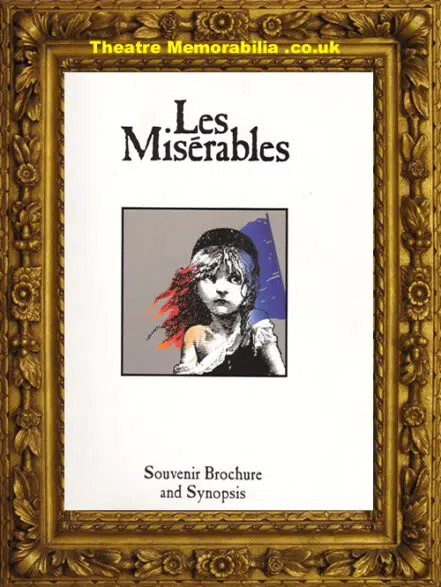 London Palace Theatre Les Miserables 1990’s Souvenir Brochure