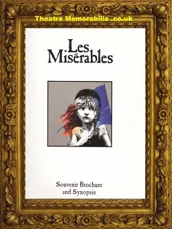 London Palace Theatre Les Miserables 1990’s Souvenir Brochure