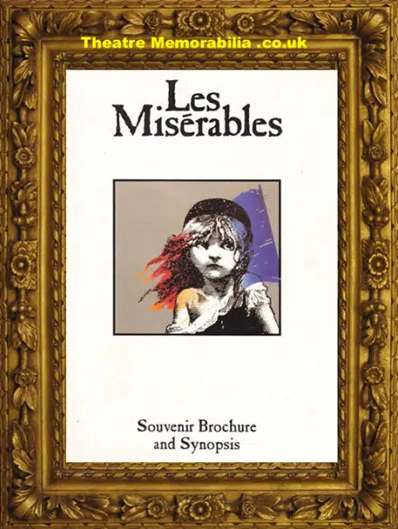London Palace Theatre – Les Miserables – 1986 – Brochure