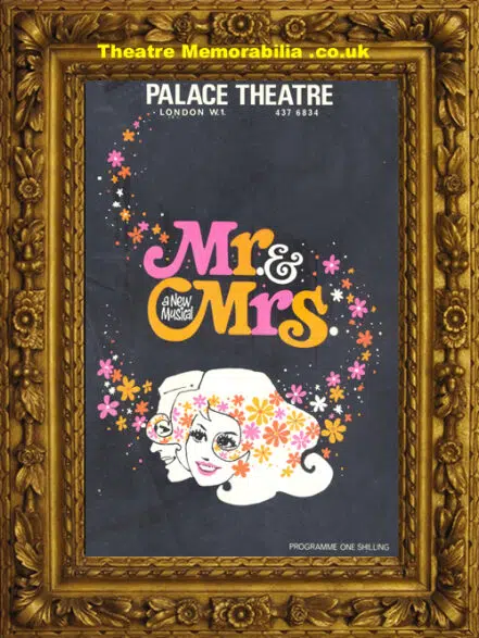 London Palace Theatre – Mr & Mrs – 1968 Honor Blackman