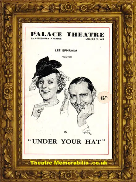 London Palace Theatre – Under Your Hat – 1939