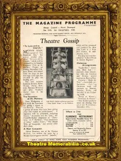 London Palace Theatre – Under Your Hat – 1938