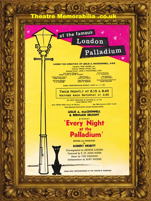 London Palladium - Bruce Forsyth + Morecambe Wise 1962