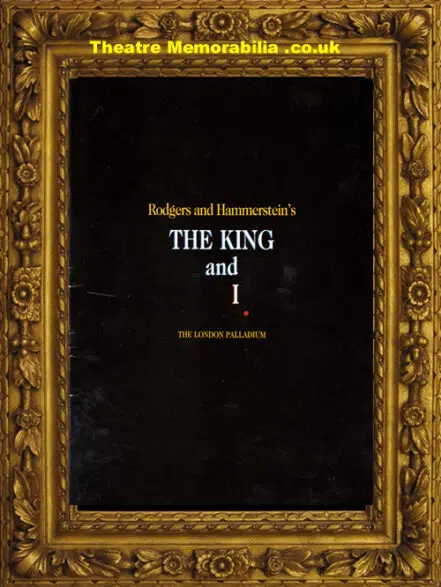 London Palladium Theatre – The King And i – 2000 + Elaine Paige