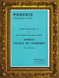 London Phoenix Theatre – Hamlet Prince Of Denmark – 1955