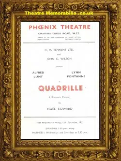 London Phoenix Theatre – Quadrille – 1952