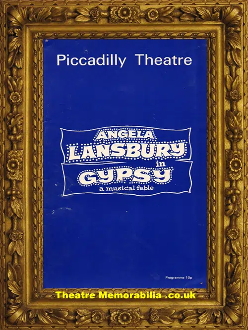 London Piccadilly Theatre - Gypsy 1973 Angela Lansbury Article
