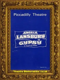 London Piccadilly Theatre – Gypsy 1973 Angela Lansbury  Article
