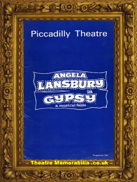 London Piccadilly Theatre – Gypsy – 1973 Angela Lansbury