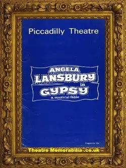 London Piccadilly Theatre – Gypsy – 1973 Angela Lansbury