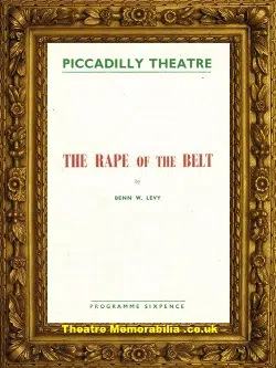 London Piccadilly Theatre – Rape Of The Belt – 1957 Attenborough