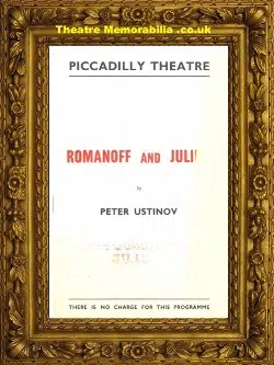 London Piccadilly Theatre – Romanoff And Juliet – 1956
