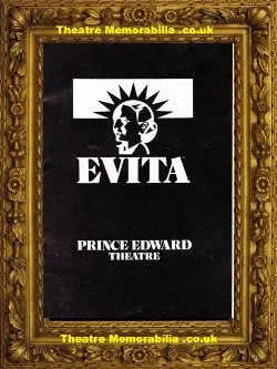 London Prince Edward Theatre – Evita – 1980 – Marti Webb