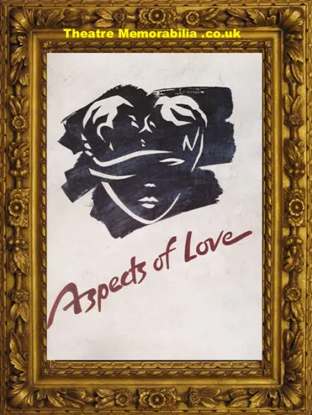 London Prince Of Wales Theatre – Aspects Of Love – 1989 + Brouch