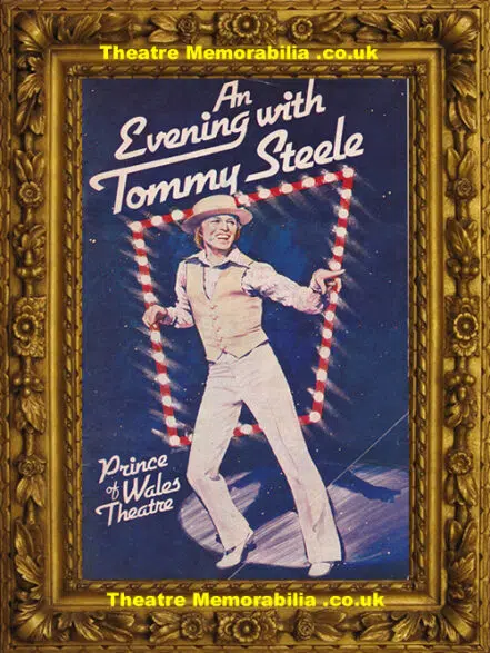 London Prince Of Wales Theatre – Evening With Tommy Steele 1979