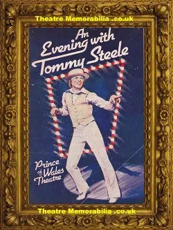 London Prince Of Wales Theatre – Evening With Tommy Steele 1979