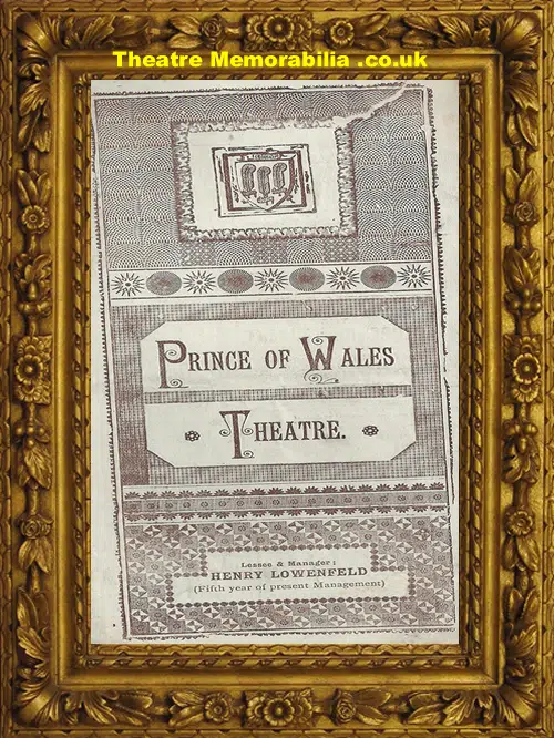 London Prince Of Wales Theatre - La Pouppe - 1897 - 3