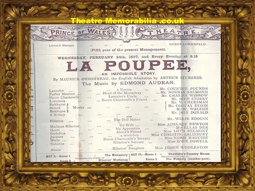 London Prince Of Wales Theatre - La Pouppe - 1897 - 3