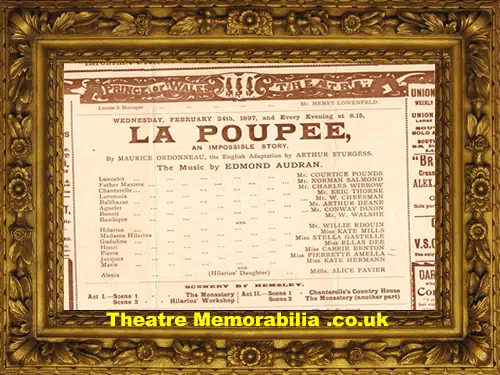 London Prince Of Wales Theatre - La Pouppe - 1897 - 2