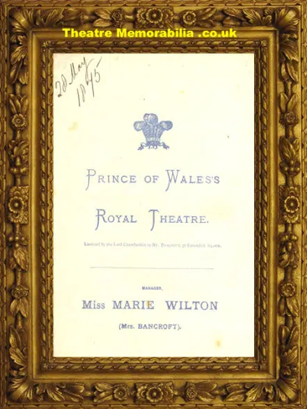 London Prince Of Wales Theatre – Merchant Of Venice – 1875