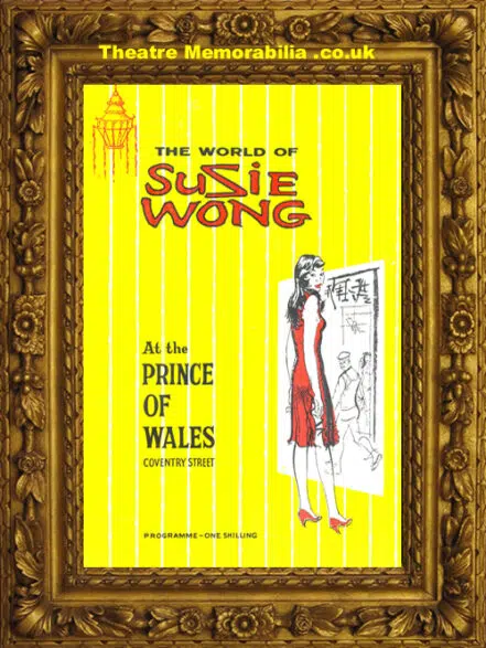 London Prince Of Wales Theatre – Suzie Wong – 1959
