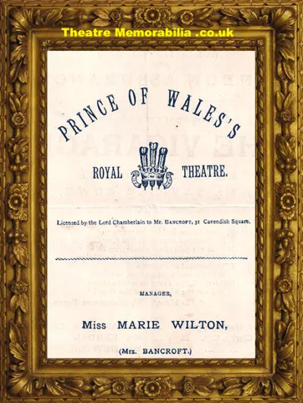 London Prince Of Wales Theatre – The Vicarage – c1870
