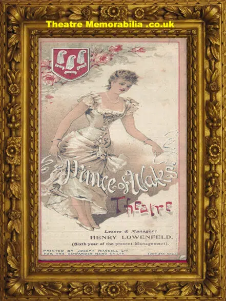 London Prince Of Wales Theatre – The Coquette – 1899