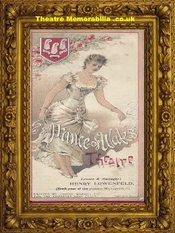 London Prince Of Wales Theatre – The Coquette – 1899