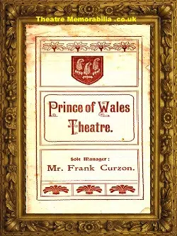 London Prince Of Wales Theatre – Three Little Maids – 1902