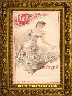 London Prince Of Wales Theatre – White Silk Dress – 1897