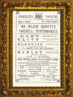 London Princess’s Theatre – Clito – 1886