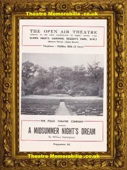 London Queen Mary Gardens – Midsummer Night’s Dream – 1955