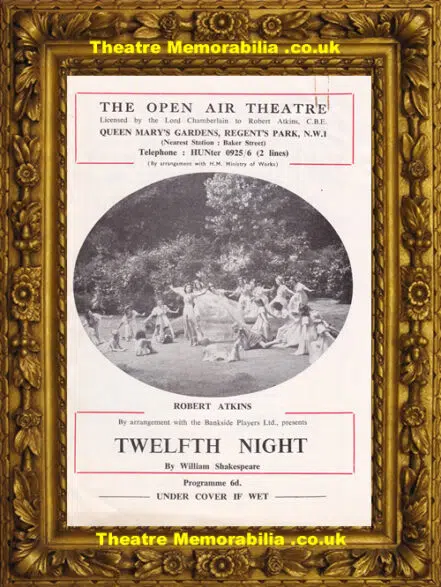 London Queen Mary Gardens – Twelfth Night – 1959