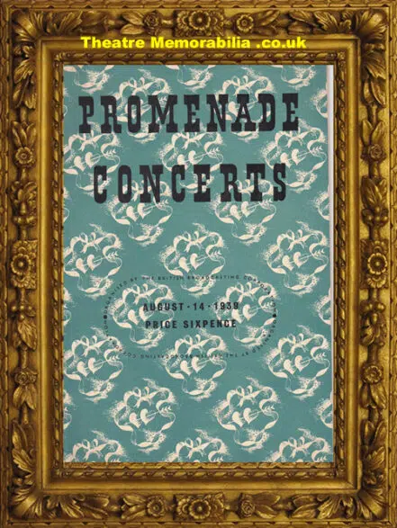 London Queen’s Hall – BBC Promenade Concert – 1939