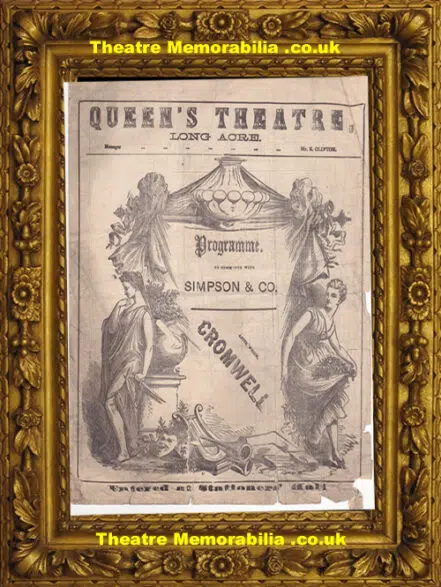 London Queens Theatre – Cromwell – 1871