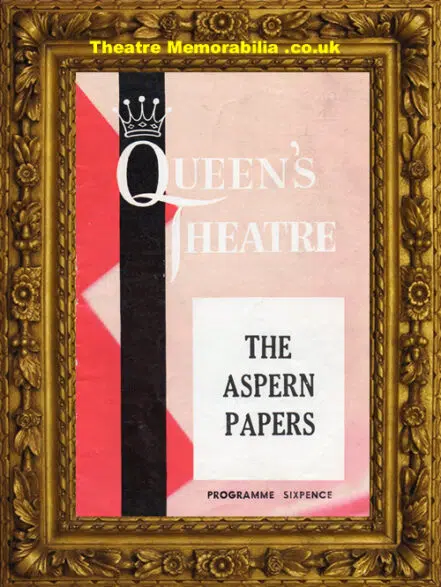 London Queens Theatre – The Aspern Papers 1930s Michael Redgrave
