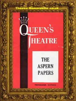 London Queens Theatre – The Aspern Papers 1930s Michael Redgrave