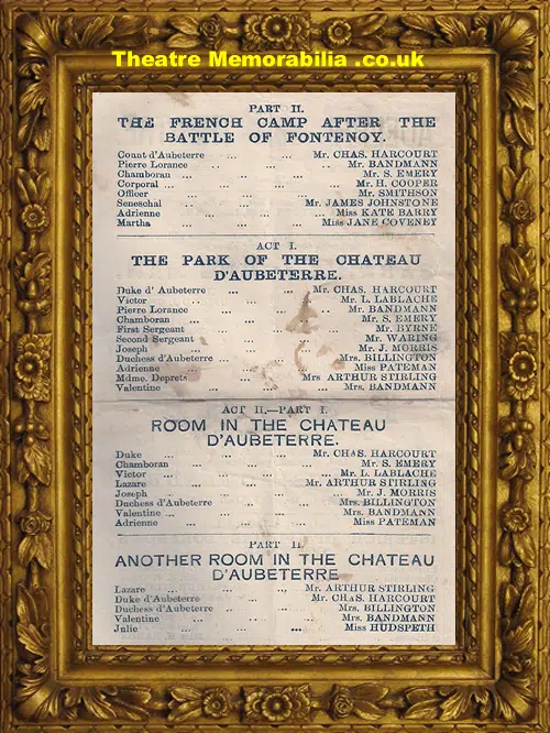 London Royal Adelphi Theatre - Proof - 1878