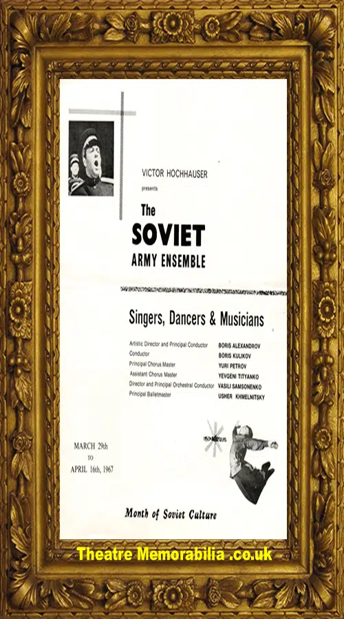 London Royal Albert Hall - 1967 Red Army Singers Dancers 1967