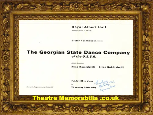 London Royal Albert Hall - Georgian State Dance Company 1967 + Q