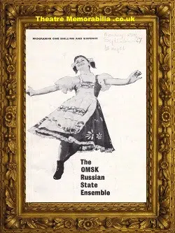 London Royal Albert Hall – OMSK Russian Ballet – 1967
