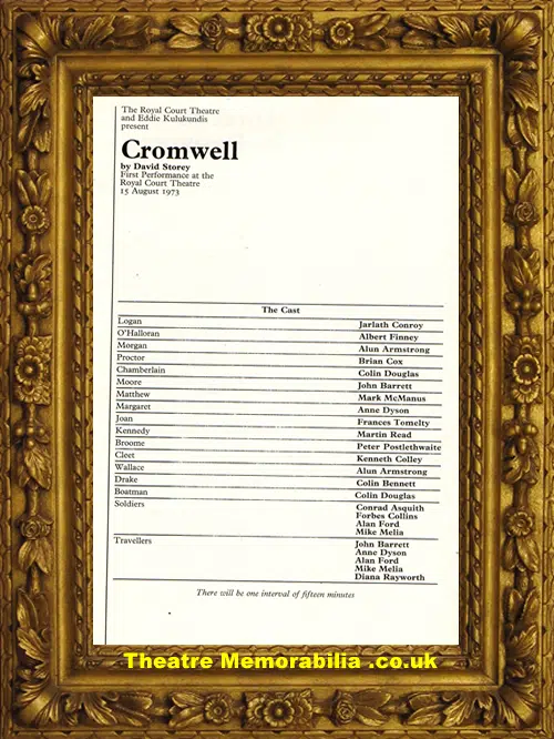 London Royal Court Theatre - Cromwell - 1973 - Postlethwaite
